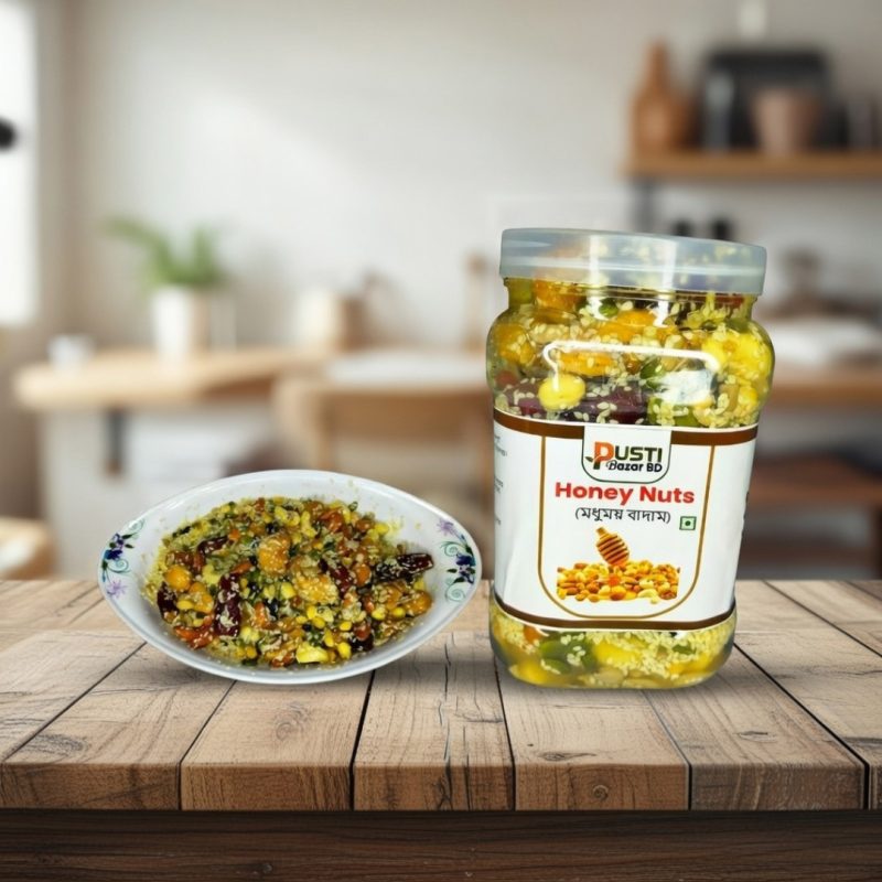 honey nuts; honey almond nuts; mixed nuts with honey; natural honey nuts; premium honey nuts; honey nuts price in bangladesh; honey nuts benefits; honey nuts for energy; honey nuts for health; honey nuts for immunity; nuts with honey; healthy snack with honey; মধুময় বাদাম; মধুময় বাদাম খাওয়ার উপকারিতা; হানি বাদাম; হানি বাদাম শক্তি বৃদ্ধি; স্বাস্থ্যকর বাদাম; প্রিমিয়াম হানি বাদাম; হানি বাদাম বাংলাদেশে; স্বাস্থ্যকর স্ন্যাক্স; শক্তি বুস্টার বাদাম; ইমিউনিটি বুস্টার বাদাম; pustibazarbd; পুষ্টিবাজারবিডি; pustibazar; পুষ্টিবাজার